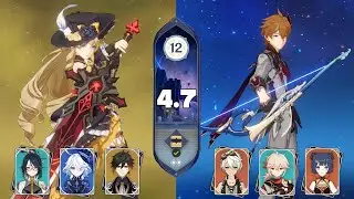 NAVIA PLUNGE ATTACK & F2P CHILDE INTERNASIONAL FULL STAR SPIRAL ABYSS 4.7