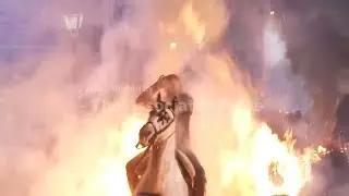 Horses leap through flames in a ritual to honor St. Anthony in Avila, Spain