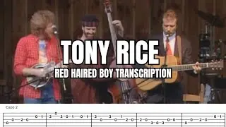 Tony Rice - Red Haired Boy /// Guitar Transcription
