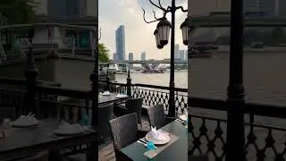 Bangkok river views from Shangri-La #shorts #bangkok #shangrila #bangkoktravel