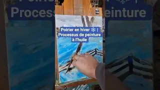 Poirier en hiver | Processus de peinture &agrave; I'huile #impressionnisme #art #peintureahuile