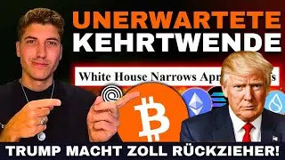 ENTWARNUNG? Bitcoin & Krypto Pump nach Trump R&uuml;ckzieher! ABER... 🚨 [ETH, Solana, SUI & ONDO Analyse]