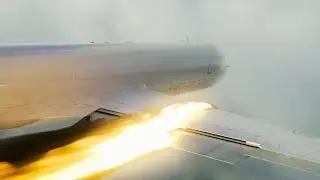 Trans-Air Service Flight 671 Engine Detachments & Emergency Landing Animation