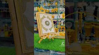 Golden Quran Pak with Metal Box #binzaid #quran #quranrecitation #qurantranslation #qurangift