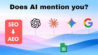 AI Brand Mention Tracker (AEO/GEO) in Google Sheets