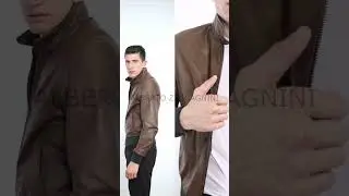 Alberto Zaccagnini | 89NATCI Giacca Bomber in Pelle da Uomo per l'Autunno - Stile e Comfort in Uno