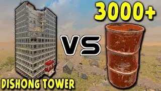 DESTROYING DISHONG TOWER with 3000+ GAS BARRELS! | 7 Days to Die | Alpha 16 | Episode 35