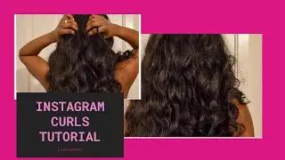 INSTAGRAM WAND CURLS HAIR TUTORIAL