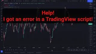 What to do when you get an error with a TradingView script