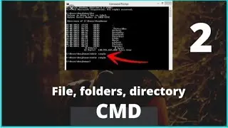 Create file folders and directories, in CMD | Command prompt tricks | Command prompt windows 10