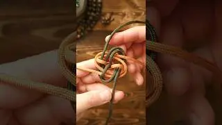 🪢Double Wall Knot #paracord #youtubeshorts #knot