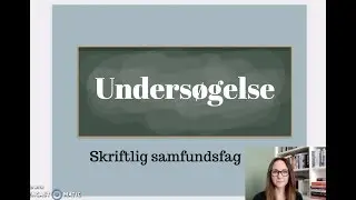 Genreguide: Undersøgelse i skr. samfundsfag