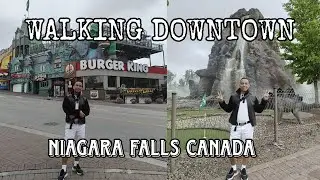 WALKING DOWNTOWN CLIFFTON HILL NIAGARA | DINOSAUR ADVENTURE GOLF