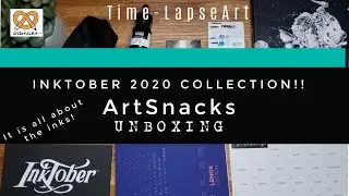 FIRST LOOK! ARTSNACKS INKTOBER COLLECTION 2020! | Unboxing | Tips to start Inktober | Time-lapse Art