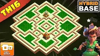TH16 Hybrid Base: Unbeatable Defense & Max Loot Protection