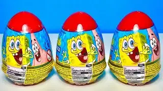 SpongeBob Surprise Chocolate Eggs Satisfying Unboxing 