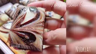 Tutorial Membuat Marble Cheese Brownies / How to make Marble Cheese Brownie / Brownies Keju Panggang