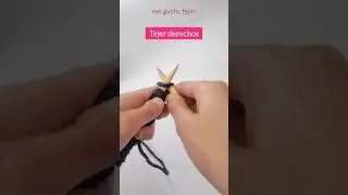 &iquest;C&oacute;mo tejer el punto derecho con 2 agujas? #tutorial #tutorialdetejido #megustatejer