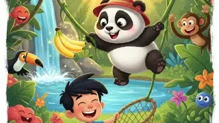 ​Cute Panda in Jungle 🐾🐼