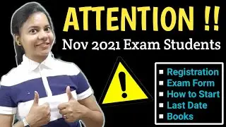 November 2021 CA Foundation Students - Registration, Exam Form, Last Date, Books, How to Start Plan
