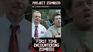 First Zombie Encounter I Project Zomboid #shorts #ShaunoftheDead