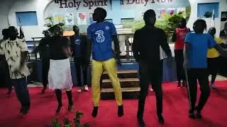 David danced until his clothes were torned