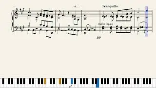 F. Mompou - Variations on a Theme by Chopin (X &Eacute;vocation) Partition, partitura, sheet music, Noten