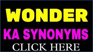 Wonder ka synonyms | synonym of Wonder | Wonder synonyms | similar words | releted words