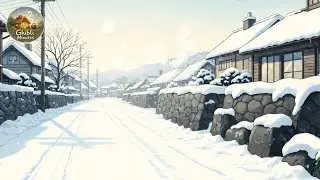 An Empty Village Road After Snowfall | Cozy Winter ASMR for Deep Calm, Healing & Sleep