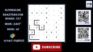 Slitherlink || Krazydad || 7X7 || Easy || Book: 46