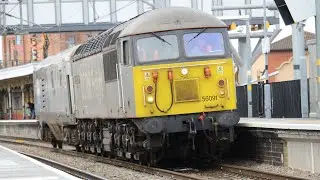 Class 56 no.091 dragging Chiltern DVTS on the Great Western mainline 22/2/2020