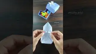 DIY Heart Paper Box  |How to Make a Paper Heart Box #shorts