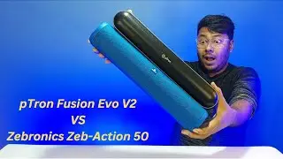 Ptron Fusion Evo V2 vs Zebronics Zeb-Action 50 Bluetooth Speaker | Comparison + Sound Test |