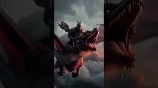 Epic Dragon Flight 🐉 | Warrior Riding a Dragon | Cinematic Fantasy AI Video