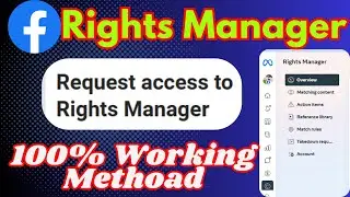 Ho TO Apply Facebook right manager 2025 ||  How To Get Rights Manager On Facebook 2025