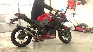 2019 Kawasaki Ninja 400 AMAZON Exhaust-Cold start and rev