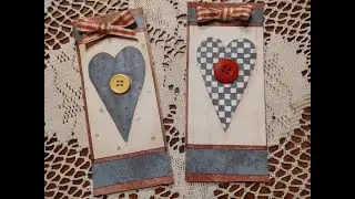 How to Make Tags out of a Wallpaper Border for Junk Journals, Papercrafting #tagtuesday