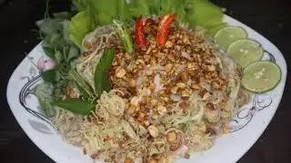 How to make a food: Baby Shrimp ft Banana Flower