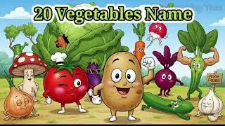 20 Vegetable Name | Vegetables Name with Pictures for toddlers | Vegetables Vocabulary | #vegetables