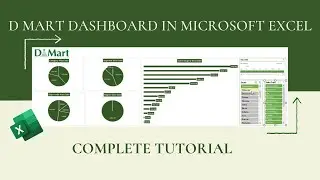 Dmart Dashboard in Excel | Retail Sales Dashboard Tutorial with Real Data