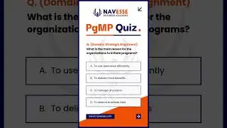 PgMP Exam Prep Q-13 #programmanagement  #projectmanagement  #youtubeshorts #program