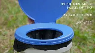 Portable Bucket Toilet Seat Set: Convenient and Comfortable Solution for Outdoor Sanitation