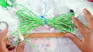 RG auto flashing star series making A2Z,rg rb led chain light making,50 led serial light,5mm RG-RB