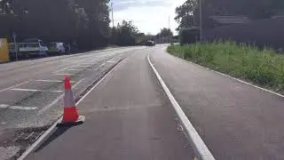 Britain's Widest Cyclelane - Leigh Road Wimborne