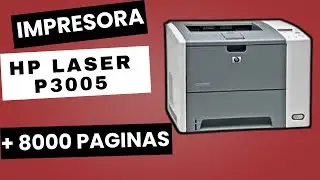 CONOCE la impresora HP P3005 Monocromatica a blanco y negro + 8000 impresiones SUPER RAPIDA .