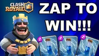 CLASH ROYALE  ZAP ON OFFENSE AND DEFENSE TO WIN WITH MELKOR6925