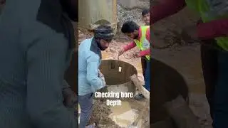 Check bore depth || #bore #depth #construction #structure #road