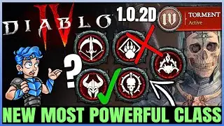 Diablo 4 - New Best Class Power Ranking - Post Balance Patch & Level 100 Race - All Endgame Builds!