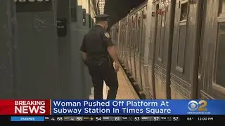 Woman Shoved Onto Subway Tracks In Times Square