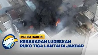19 Mobil Damkar Padamkan Kebakaran di Grogol, Jakbar - [Metro Hari Ini]